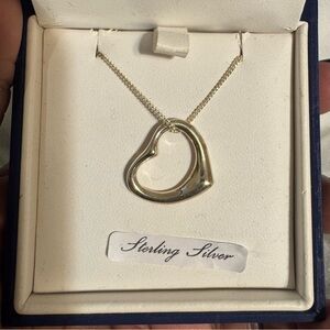 Sterling Silver Heart Pendant Necklace